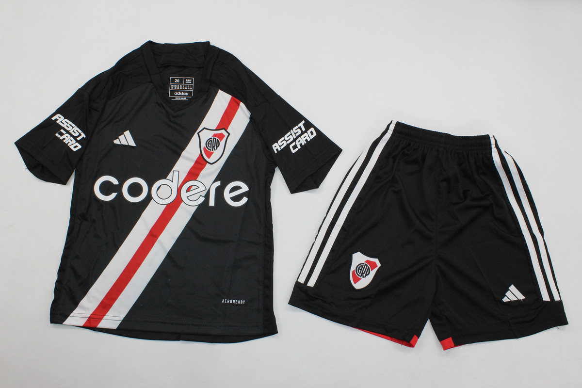 Kids-River Plate 23/24 Special Black Soccer Jersey